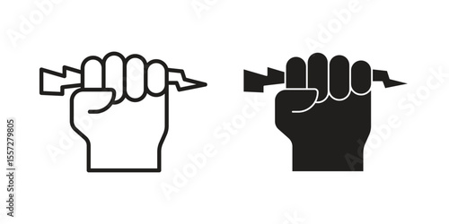 Hand with Power icon