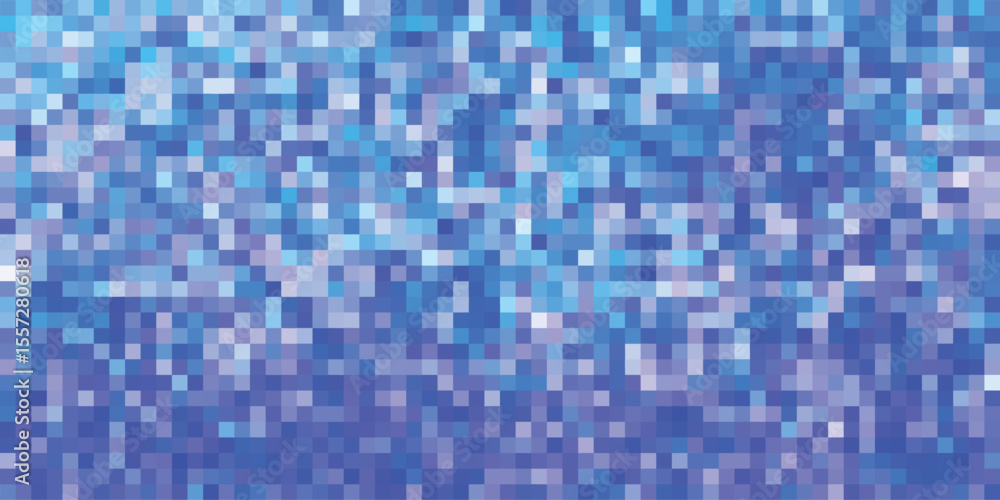 Abstract blue mosaic background with pixelated appearance for digital designs and graphic elements Abstract blue mosaic background with pixelated appearance for digital designs and graphic elements