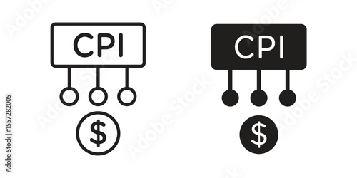 Consumer prices index icon