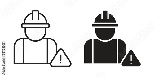 Construction risk icon