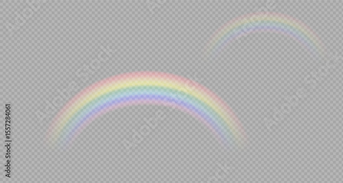 Rainbow icon, rainbow. Raindrops on transparent background. Rainbow shimmering on a transparent background. Downpour, hail rainy weather. png