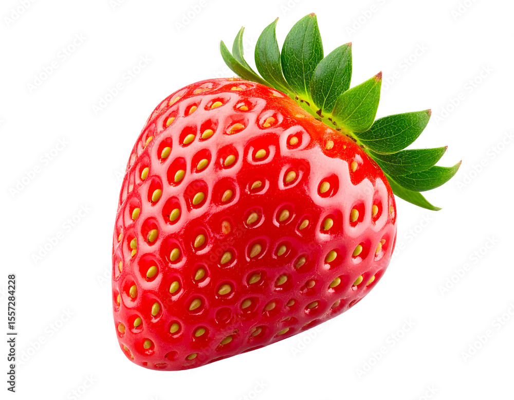 Fresh Strawberry Isolated on Transparent Background Fresh Strawberry Isolated on Transparent Background