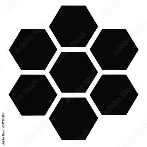 abstract background with hexagons