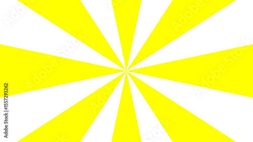yellow and white radial burst pattern backgrounds. Suitable for retro designs, poster templates, or optical illusion concepts