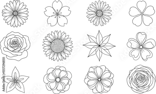 Collection of red overdue stamps with various shapes on white background