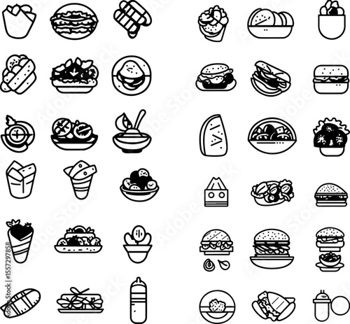 gyro Greek cuisine pita meat chicken gyro pork gyro lamb gyro food icon grilled food design food art gyro sandwich tzatziki food styling food presentation gyro dish food garnish tradi