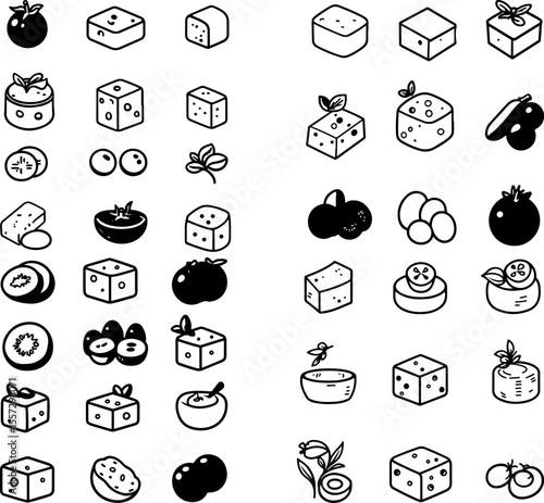 feta cheese Greek cuisine cheese food icon dairy crumbled feta feta block food design savory food art Mediterranean food food styling food presentation feta dish food garnish traditio
