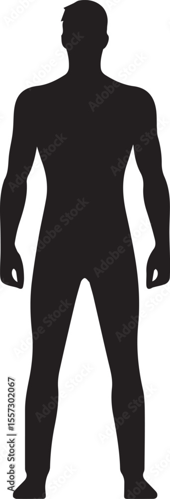 silhouette of a man, man vector icon, man logo vector full body silhouette of a man, man vector icon, man logo vector full body
