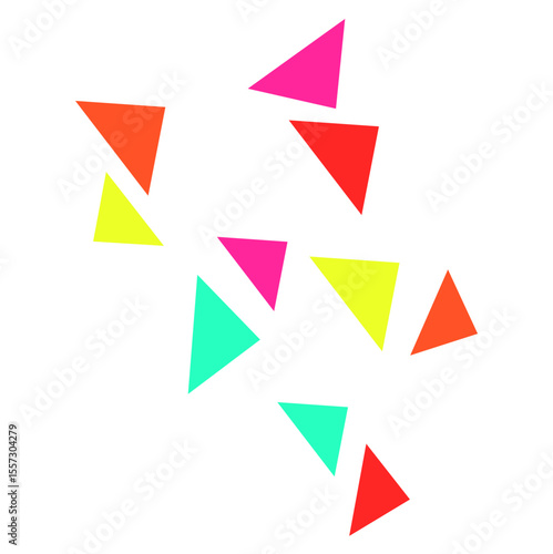 Free Download Colorful Triangle Shapes - GFXLoad