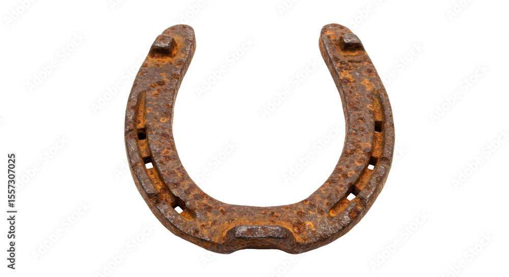 old rusty horseshoe isolated on transparent background old rusty horseshoe isolated on transparent background