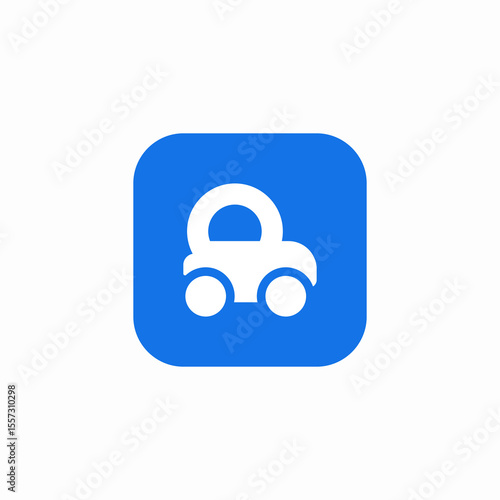 car cart icon sign vector