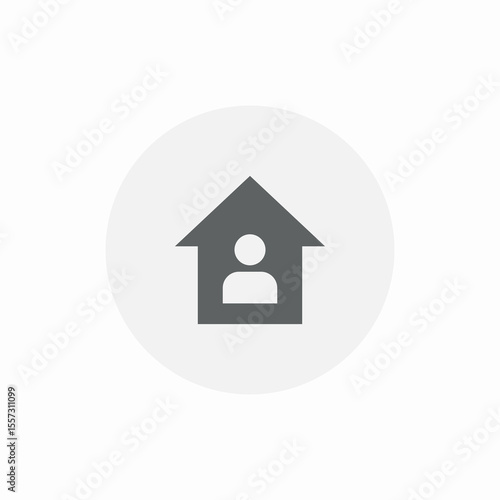home user icon sign vector
