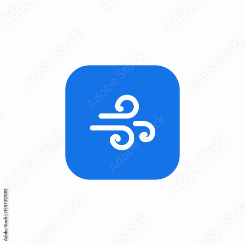 strong wind icon sign vector