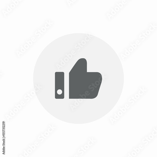 thumbs up feature icon sign vector