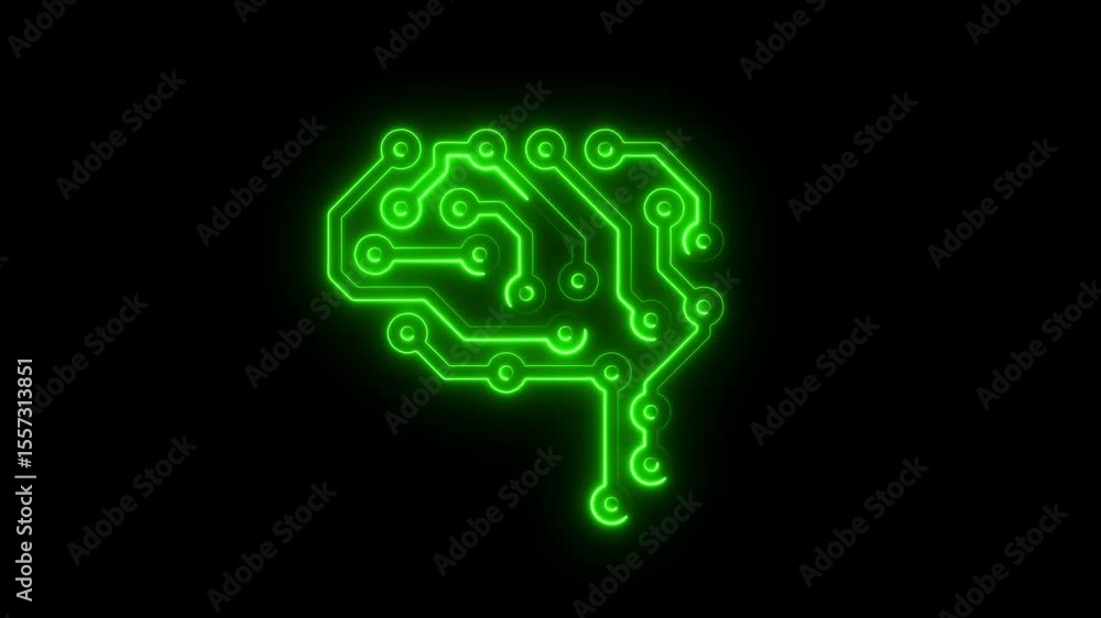Futuristic Glowing Circuit Board Brain Concept A I Artificial Intelligence Technology Innovation Futuristic Glowing Circuit Board Brain Concept A I Artificial Intelligence Technology Innovation