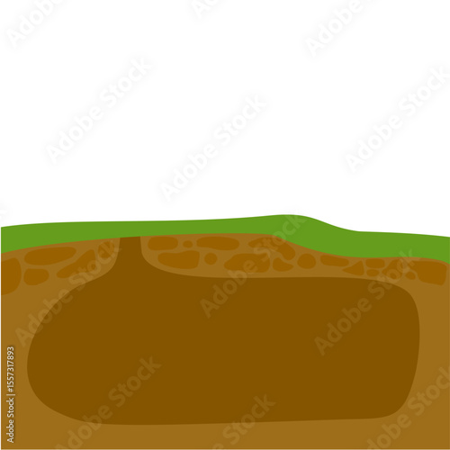 Underground Den Burrow Illustration