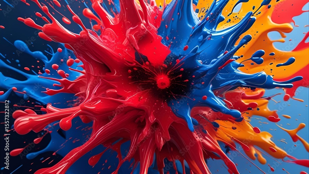Red Explosion Abstract Background Red Explosion Abstract Background