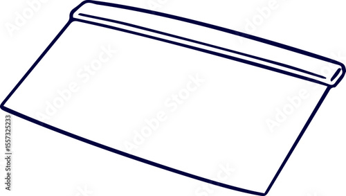 Vector illustration of a kitchen scraper. Dough Scraper icon. Dough Scraper Vector Design Icon Style