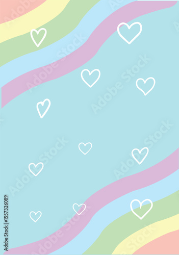 seamless pattern with white hearts