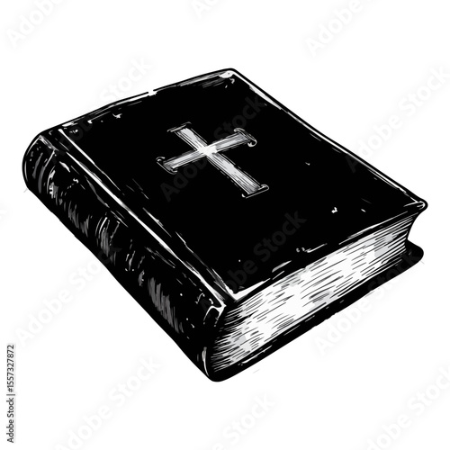 Holy bible. Flat illustration of holy bible vector icon for web design