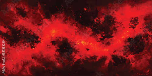 Abstract red and black texture background. Red grunge horror background banner. Abstract background featuring dynamic red and black hues, ideal for design, art, or creative projects.