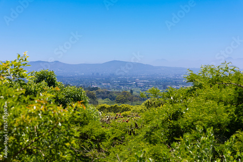 Blick über Kapstadt von Kirstenbosch aus.