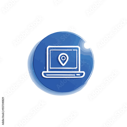 Minimal Blue Web Icon for Development Department

