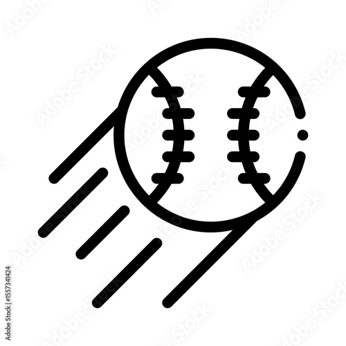 baseball line icon