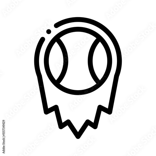 Canvas-taulu fastball line icon