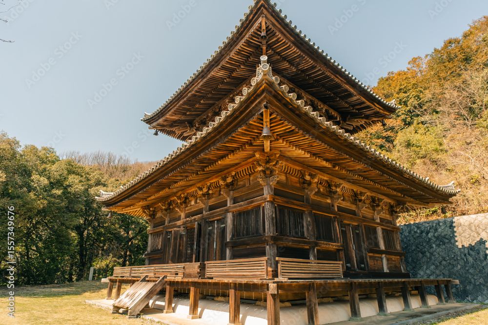 Kirihataji Temple, the 10th stop on the Shikoku Pilgrimage in Tokushima, Japan - may 2 2025 Kirihataji Temple, the 10th stop on the Shikoku Pilgrimage in Tokushima, Japan - may 2 2025