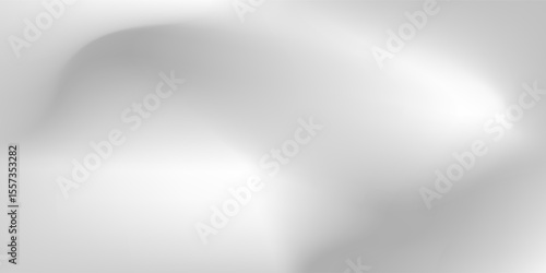 Silver foil abstract background with metal mirror texture. Chrome gradient surface with light gloss modern simple