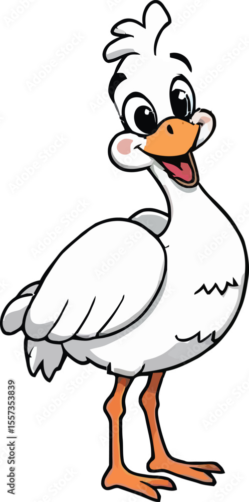 Fototapeta premium Cute cartoon a illustrator vector Dodo