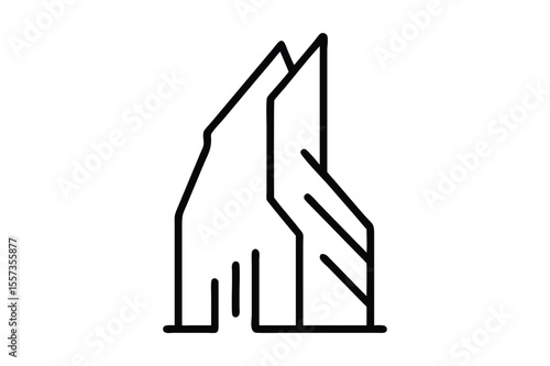 Creative Real Estate Logo Icon Design for Marketing, Agency