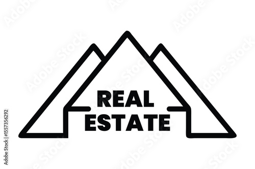 Modern Real Estate Logo Icon Design Featuring Home, Building, and Property Themes