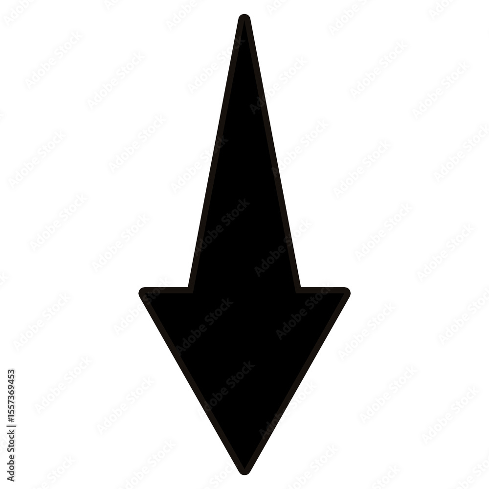 Fototapeta premium Down arrow icon