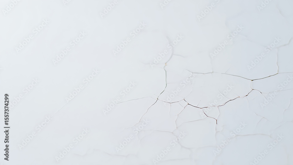 Obraz premium Photo of cracked white paint creates an abstract textured surface pattern