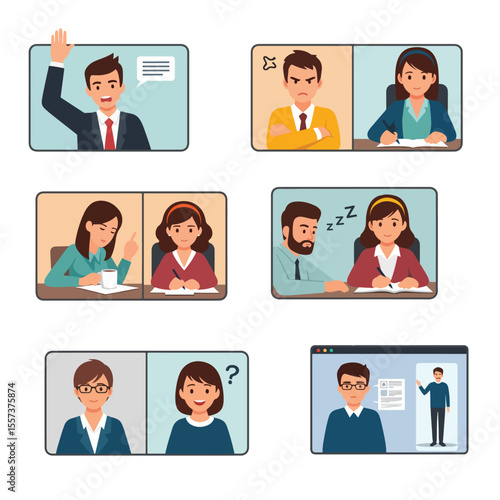 Set of Characters in Virtual Meetings, Online Classes, and Webinars