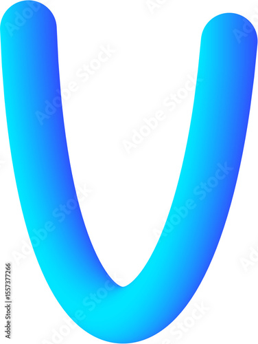 Abstract Shape of 3D Gradient Tube