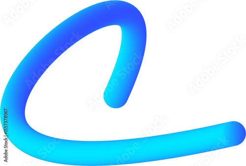 Abstract Shape of 3D Gradient Tube