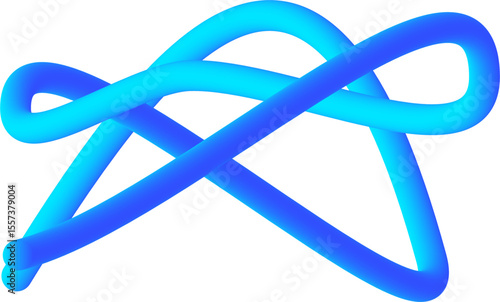 Abstract Shape of 3D Gradient Tube