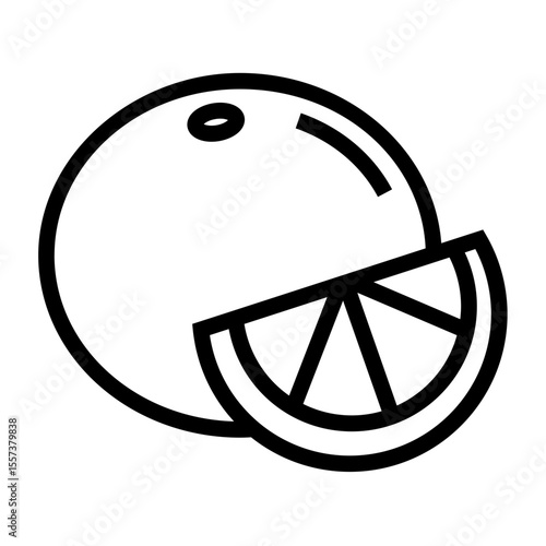 orange fruit icon design