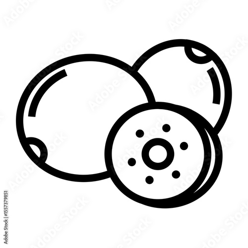 kiwi fruits icon design