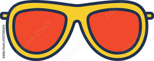 Vector illustration of sunglass