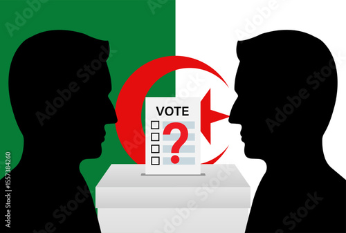 Election in Algeria. Election Concept. Vector Illustration.