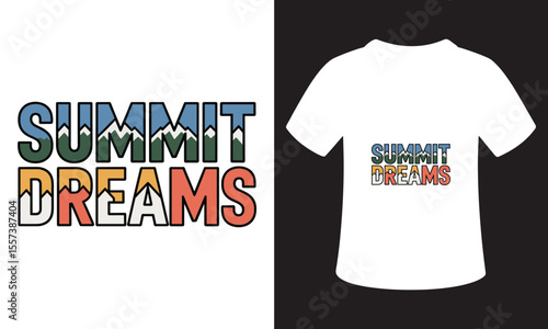 National Mountain Climbing Day Typhography T-Shirt Design