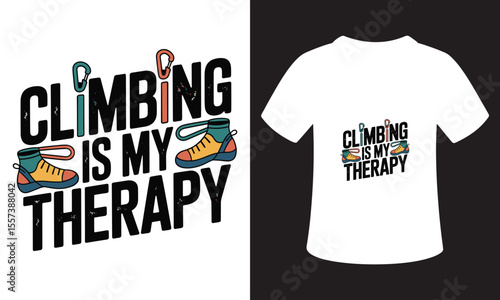 Motivational National Mountain Climbing Day T-Shirt Design