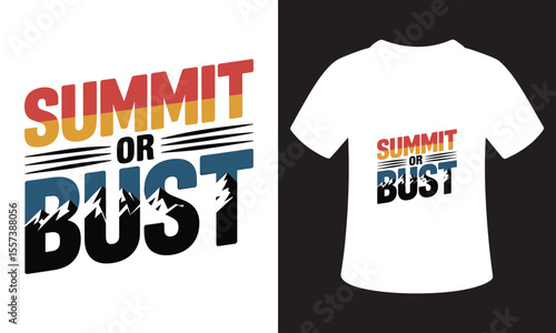 National Mountain Climbing Day Quote T-Shirt Design