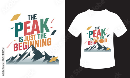 Minimalist National Mountain Climbing Day T-Shirt Design