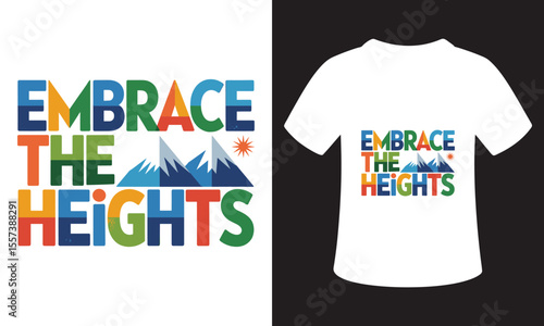 National Mountain Climbing Day Quote T-Shirt Design