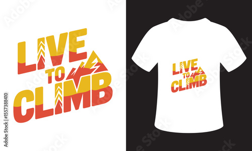 National Mountain Climbing Day Quote T-Shirt Design